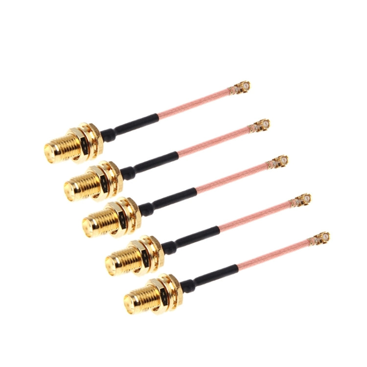 5 PCS RG178 Ufl / IPX / IPEX to SMA Female Adapter Braid Cable, Length: 5cm, 5cm 5 PCS RG178 Ufl / IPX / IPEX to SMA Female Adapter Braid Cable, Length: 5cm, 5cm